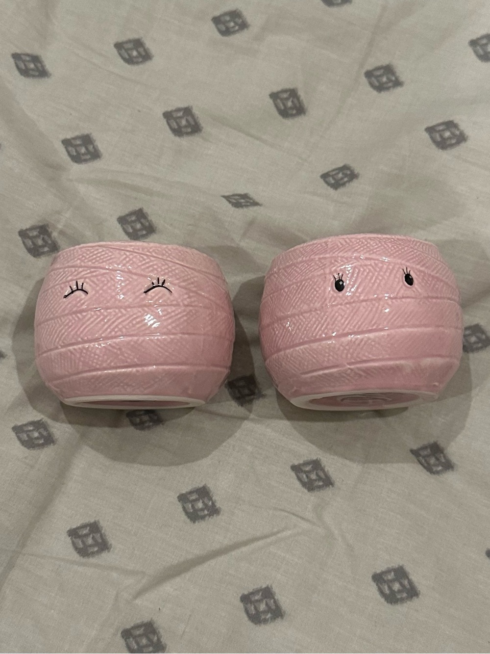 Pink Halloween Salt Pepper Shaker